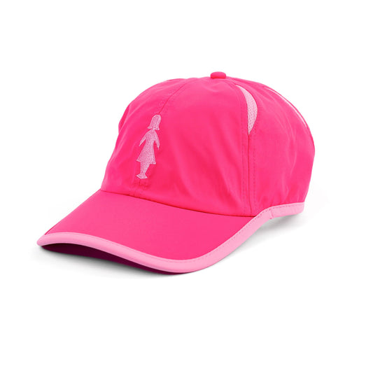 Pink active cap on a white background