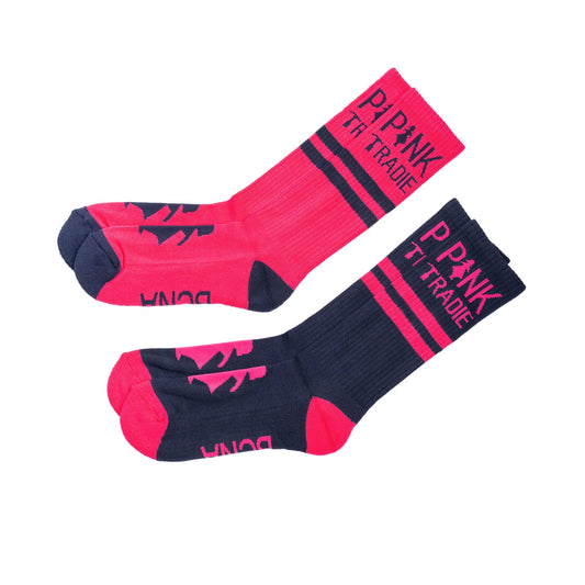 Work socks - Pink Tradie - 2 pairs | BCNA Pink Sports Day