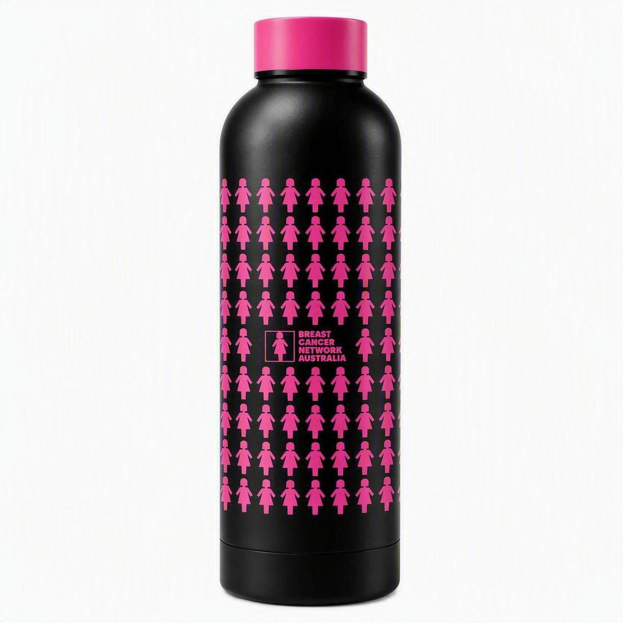Black drink bottle with Bianca icon